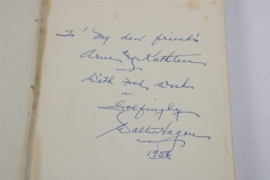 Walter Hagen Signed 1956 'The Walter Hagen Story' Book with Jacket - Inscribed JSA ALOA