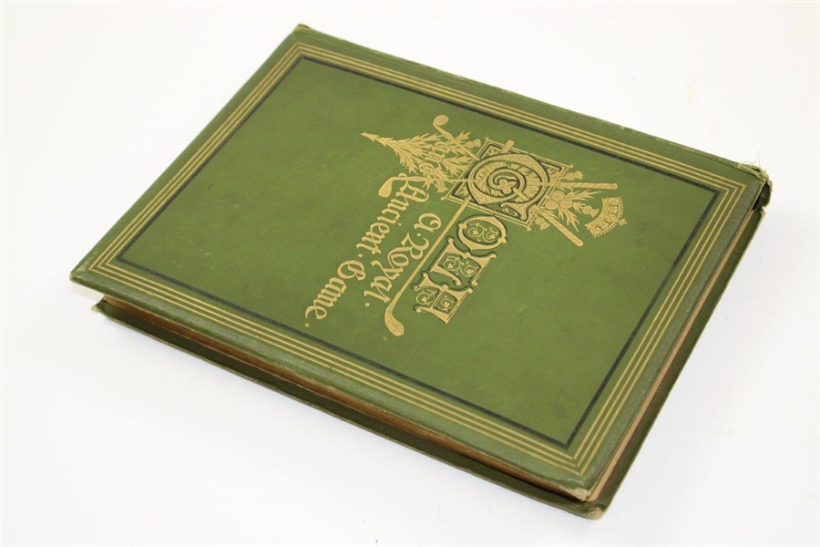 1875 'Golf A Royal and Ancient Game'  First Trade Edition Book by Clark - Very Good Condition