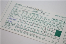 Paul Runyan Signed 1996 Liberty Mutual Legends Scorecard JSA ALOA