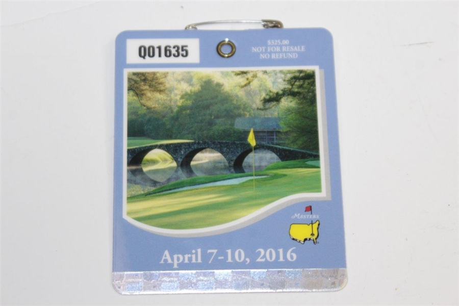 2016 Masters Embroidered Flag with SERIES 2016 Masters Badge #Q01635