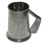 Classic Pewter Golfer Tankard with Iron Handle