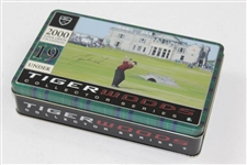 Tiger Woods Collectors Series Tin of Dozen 2000 OPEN Championship Golf Balls