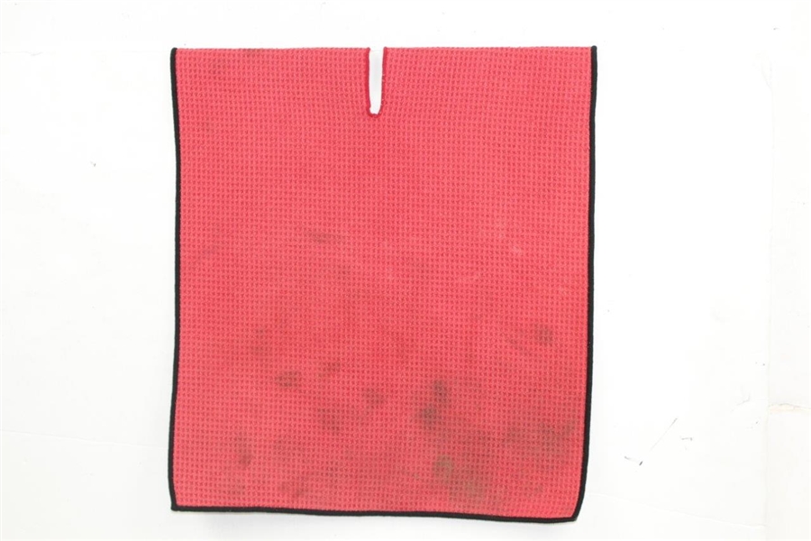 Hal Sutton's Personal Red 'Hal Sutton' Red Caddy Towel