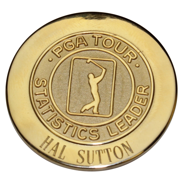 Hal Sutton's 1998 PGA Tour Statistics Leader Medal - Greens In Regulation - 71.3%
