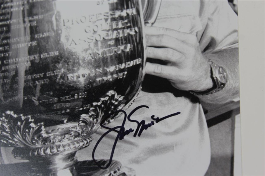 Jack Nicklaus Signed 1973 US PGA Canterbury GC with Wanamaker Photo JSA ALOA