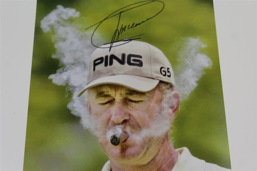 Miguel Angel Jimenez Signed Photo - Puffing on a Cigar / Smoke JSA ALOA