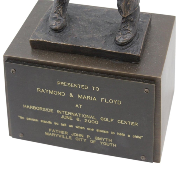 2000 Harborside Intl. Golf Center Appreciation Trophy Presented to Ray & Maria Floyd