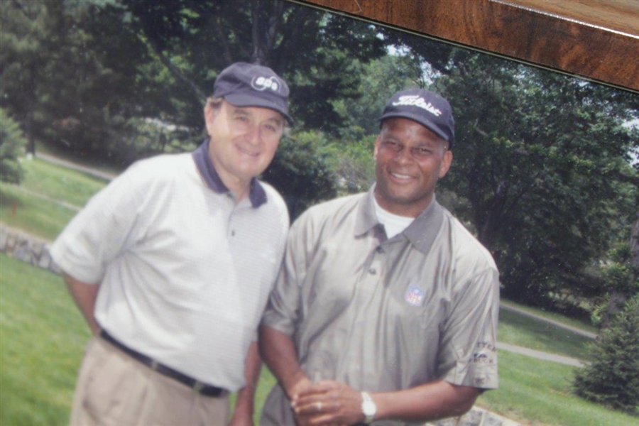 Ray Floyd's 2001 Official Pro-Am at Montclair CC NFL Golf Classic Photo Plaque with Ronnie Lott