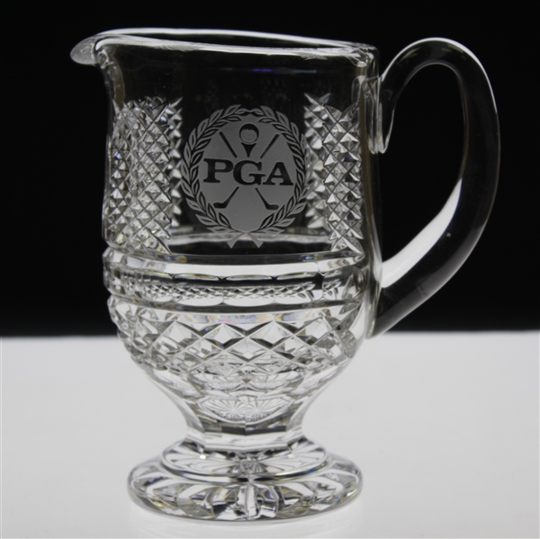 Ray Floyd's PGA of America Logo Cut Glass Pitcher