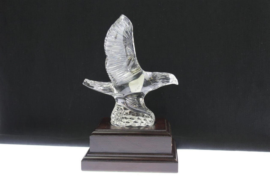 Ray Floyd's 1996 Lexus Challenge Hosted by Ray Floyd Glass Eagle on Plinth Display