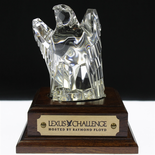 Ray Floyd's Undated Lexus Challenge Hosted by Ray Floyd Glass Eagle on Plinth Display