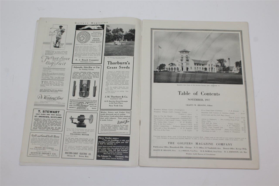 1917 'Golfers Magazine' - November