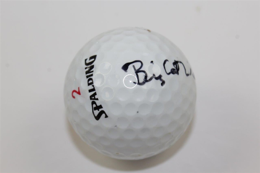 Big Cat Williams Signed Spalding 2 Dr Pepper Logo Golf Ball JSA ALOA
