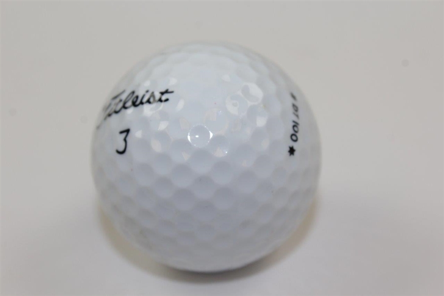 Ted Schulz Signed Titleist 3 Golf Ball JSA ALOA