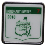 2018 Masters Tournament Honorary Invitee #7 Badge - Vinny Giles