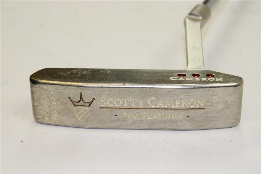Scotty Cameron Titleist Pro Platinum Newport 2 Mid Slant Putter with Head Cover
