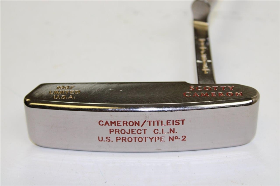 Scotty Cameron Titleist 1997 Limited U.S.A. Project CLN US Prototype No. 2 Putter with Head Cover