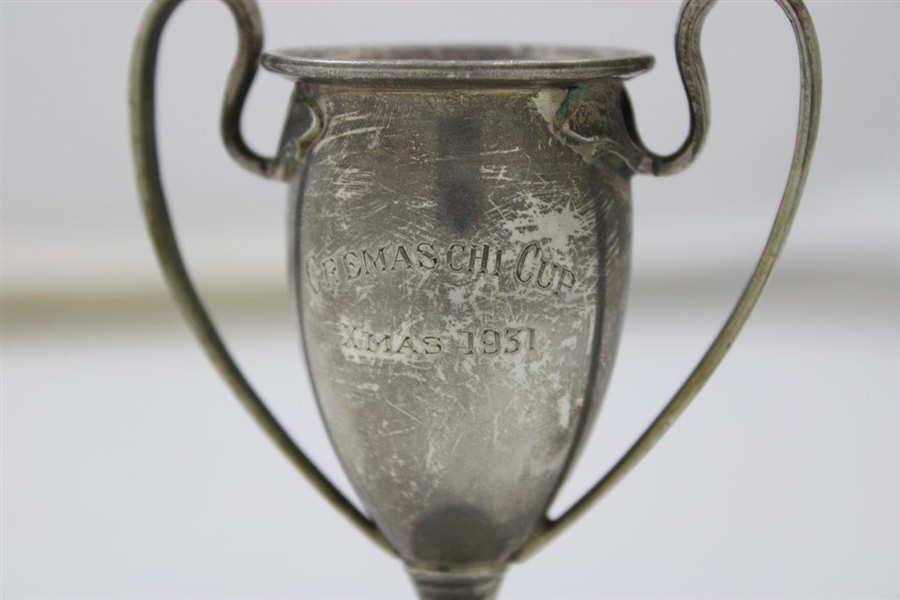 1931 Gremaschi Cup Sterling Silver Trophy Xmas Cup on Plinth