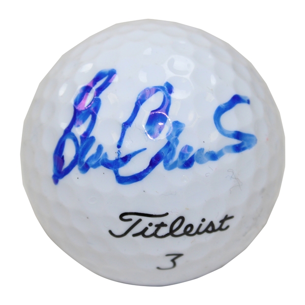 Ben Crenshaw Signed Titleist 3 Logo Golf Ball - Signed in Blue JSA ALOA