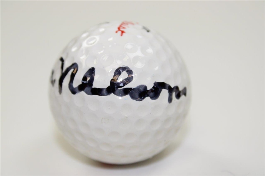Byron Nelson Signed Titleist DT 4 Logo Golf Ball JSA ALOA