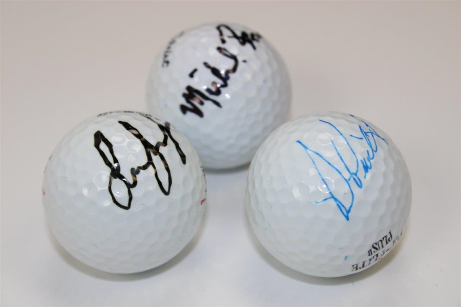 Michael Bonallack, Lee Janzen, and ? Signed Golf Balls JSA ALOA