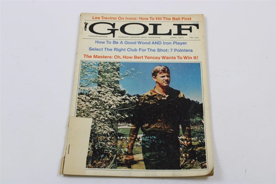 1986 Golf World Magazine with 1957 & 1959 Golf Digest, 1954 Newsweek, & 1971 Golf Magazine