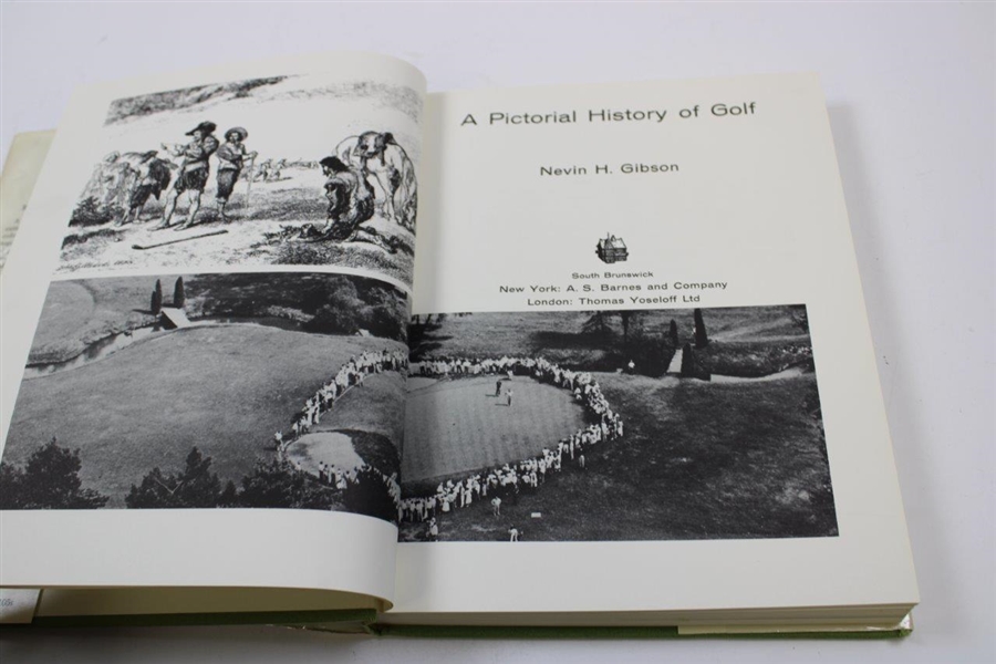 1968 'A Pictorial History of Golf' Book by Nevin H. Gibson