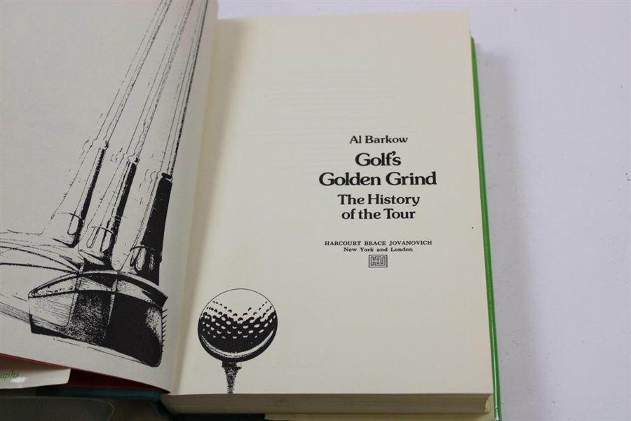 1974 'Golf's Golden Grind: The History of the Tour' Book by Al Barkow