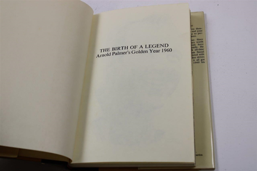 1972 'Arnold Palmer's Golden Year 1960: The Birth of a Legend' Book by Furman Bisher