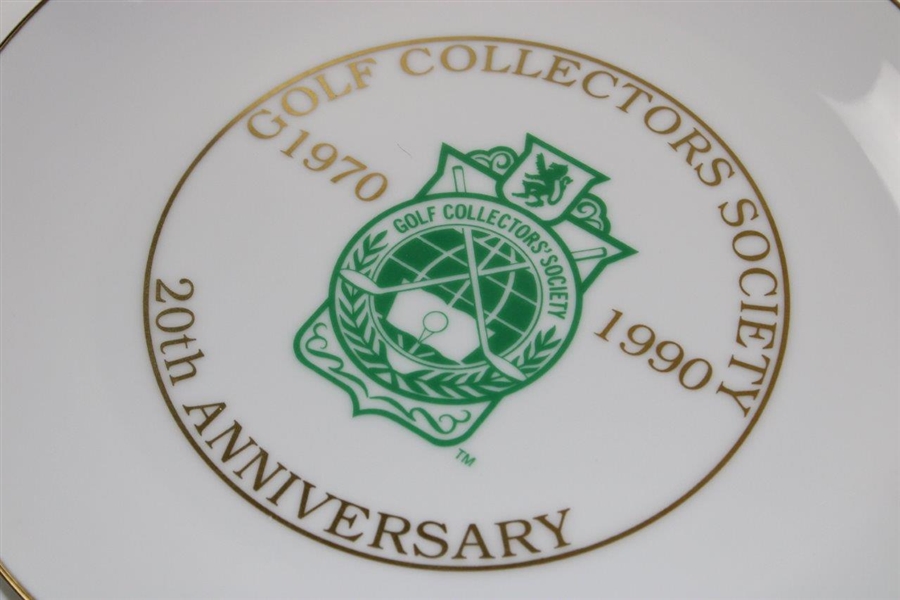 Ltd Ed Golf Collectors Society 20th Anniversary Commemorative Plate - 1970-1990 - #110/300