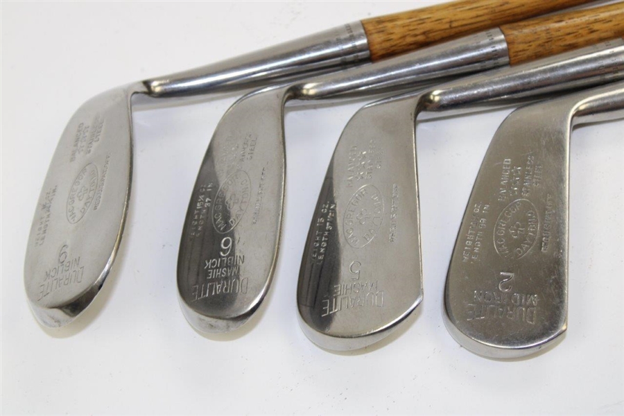 MacGregor '3 Stars' DuraLite Stainless Steel Irons with Henry G. Lyton & Sons Shaft Stamps
