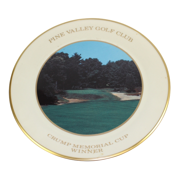 Vinny Giles' Pine Valley Golf Club Crump Memorial Cup Winner Lenox Plate - 1990