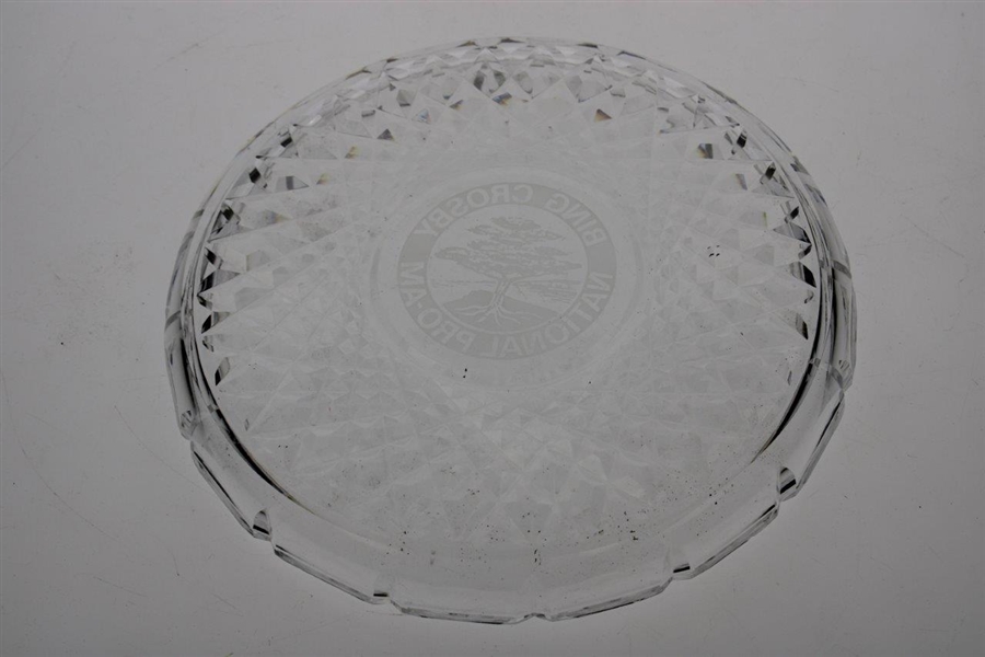 Vinny Giles' Personal Bing Crosby National Pro-Am Undated Glass Tray
