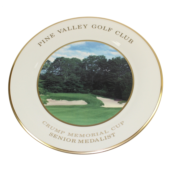 Vinny Giles' Pine Valley Golf Club Crump Memorial Cup Senior Medalist Lenox Plate with Box - 2007