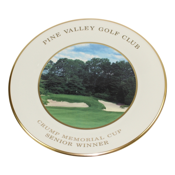 Vinny Giles' Pine Valley Golf Club Crump Memorial Cup Senior Winner Lenox Plate with Box - 2007