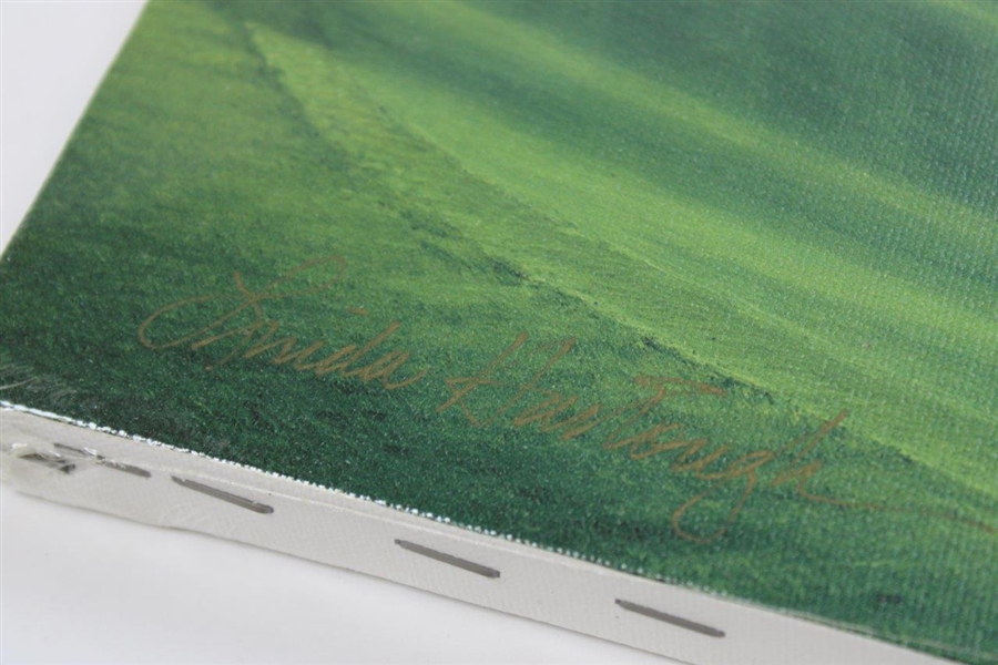 Vinny Giles' 1998 Masters Gift - Linda Hartough Signed Ltd Ed #6 Hole Juniper Canvas - Sealed