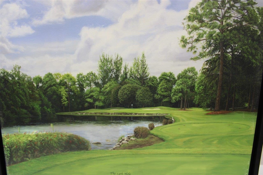 Vinny Giles' Personal 'The 14th Hole' Bear's Paw Country Club' Patrick Careny Canvas Print - Framed
