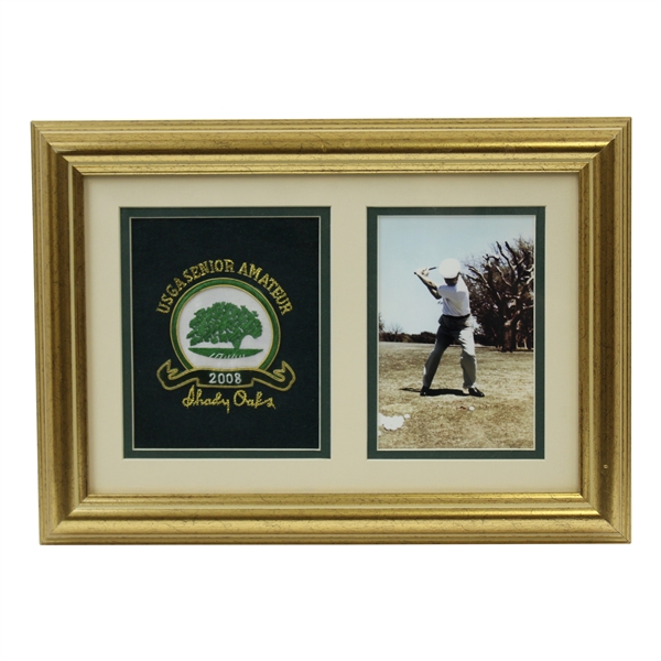 Vinny Giles' 2008 USGA Senior Amateur at Shady Oaks with Hogan Photo Display - Framed