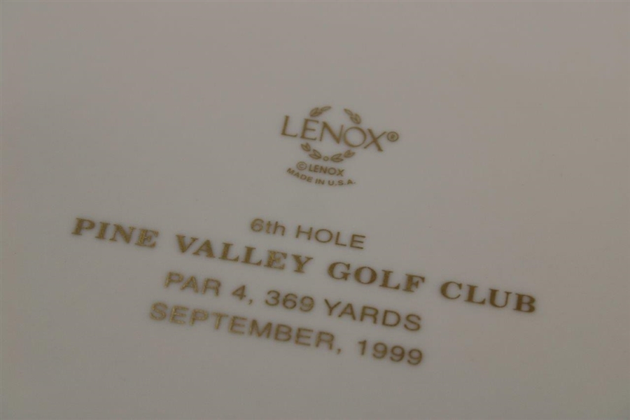 Vinny Giles' Pine Valley Golf Club Crump Memorial Cup Senior Winner Lenox Plate with Box - 1999