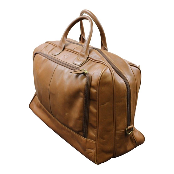 Vinny Giles' Personal 2009 Augusta National Golf Club Ltd Ed Employee Masters Gift Leather Duffel Bag