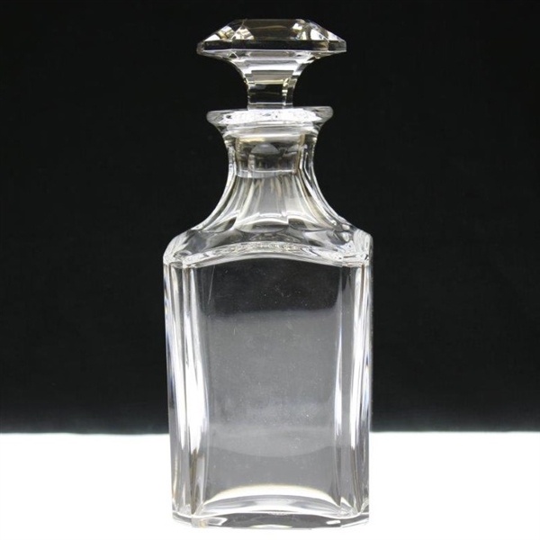 Vinny Giles' Seminole Golf Club Baccarat Glass Decanter with Stopper