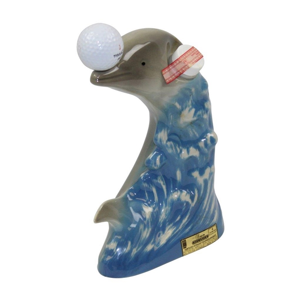 Vinny Giles' Personal 1991 AT&T Pebble Beach Pro-Am Dolphin Decanter