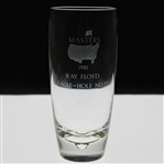Ray Floyds 1981 Masters Tournament Hole No. 13 Steuben Crystal Eagle Glass