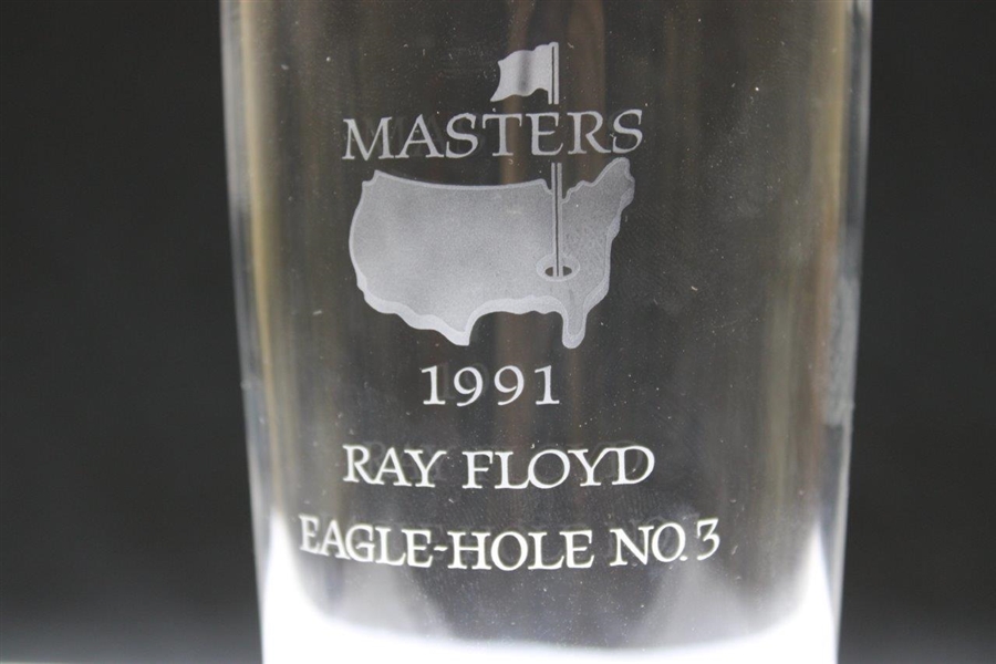 Ray Floyd's 1991 Masters Tournament Hole No. 3 Steuben Crystal Eagle Glass