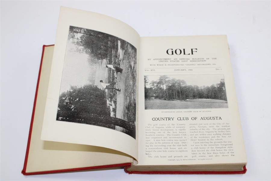 1905 USGA Official Golf Bulletin - Hardbound Copy