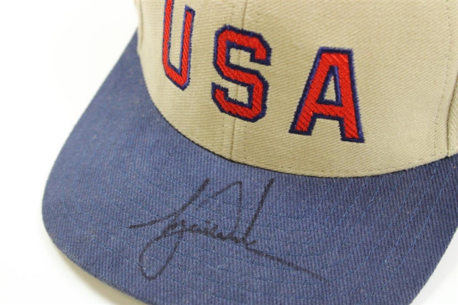 Tiger Woods Signed USA Logo Foster Grant Hat JSA FULL #Y52086