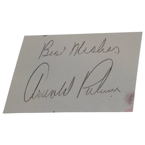 Arnold Palmer Signed Cut JSA #N37038