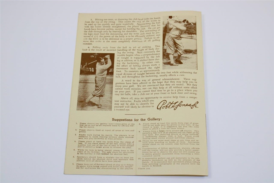 Lawson Little Signed 1938 A.G. Spalding Scorecard with Smith, Cooper, Thomson & Little Cover JSA ALOA