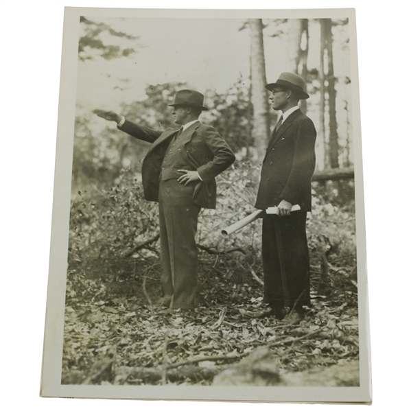 Bobby Jones with Wendell P. Miller 1931 Augusta National Underwood & Underwood Photo