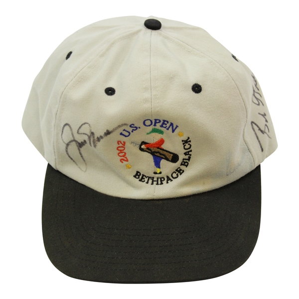 Jack Nicklaus Signed 2002 US Open at Bethpage Black Hat JSA ALOA